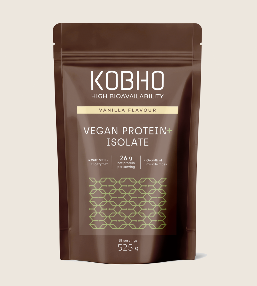 Kobho Labs Proteína Vegana Aislada. Vainilla 525g | Nutrición Vegetal de Grado Superior