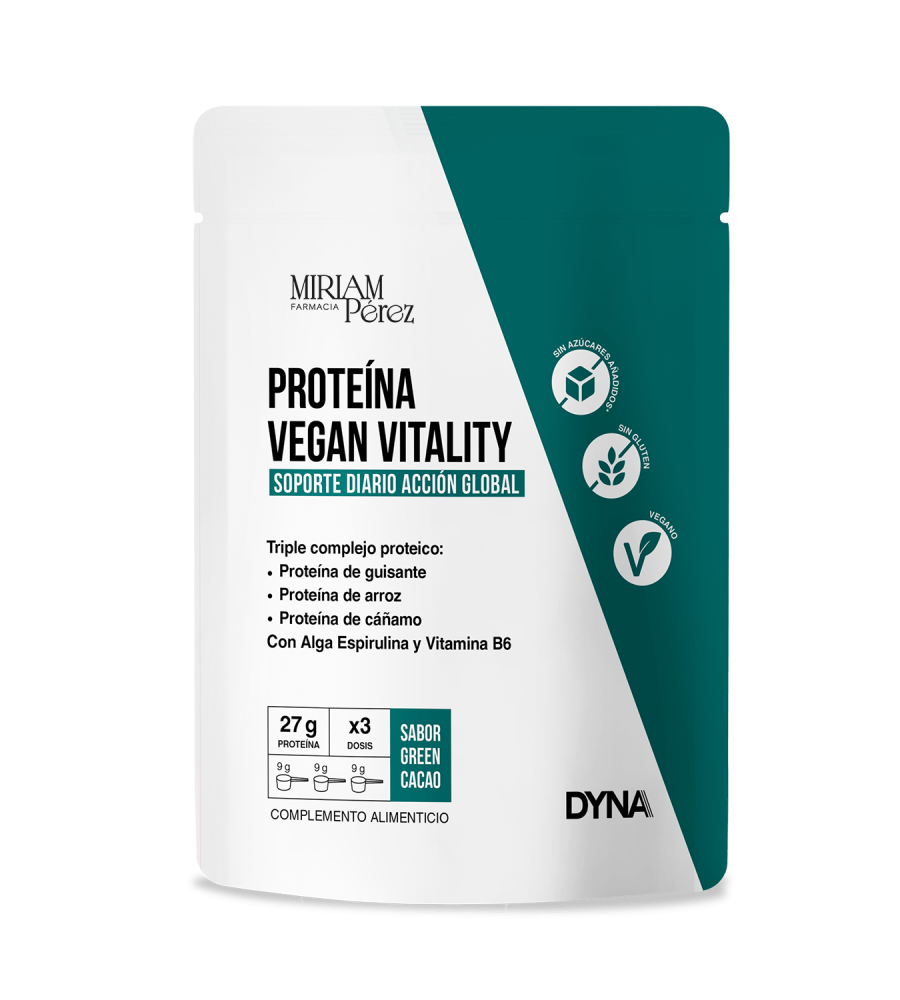 Dyna Proteína Vegan Vitality Green Chocolate 500g | Nutrición Vegetal de Alta Calidad
