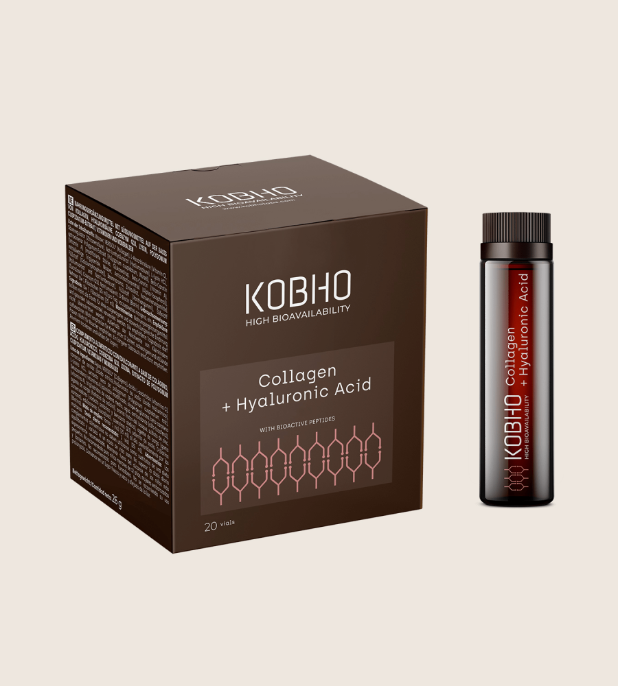 Kobho Labs Colágeno + Ácido Hialurónico 20 viales | El Tratamiento de Relleno e Hidratación Bebible