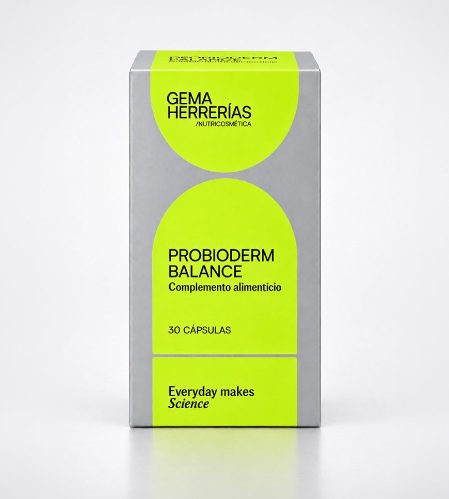 Gema Herrerías Probioderm Balance Complemento Alimenticio 30 caps | El Equilibrio Digestivo que Transforma tu Piel