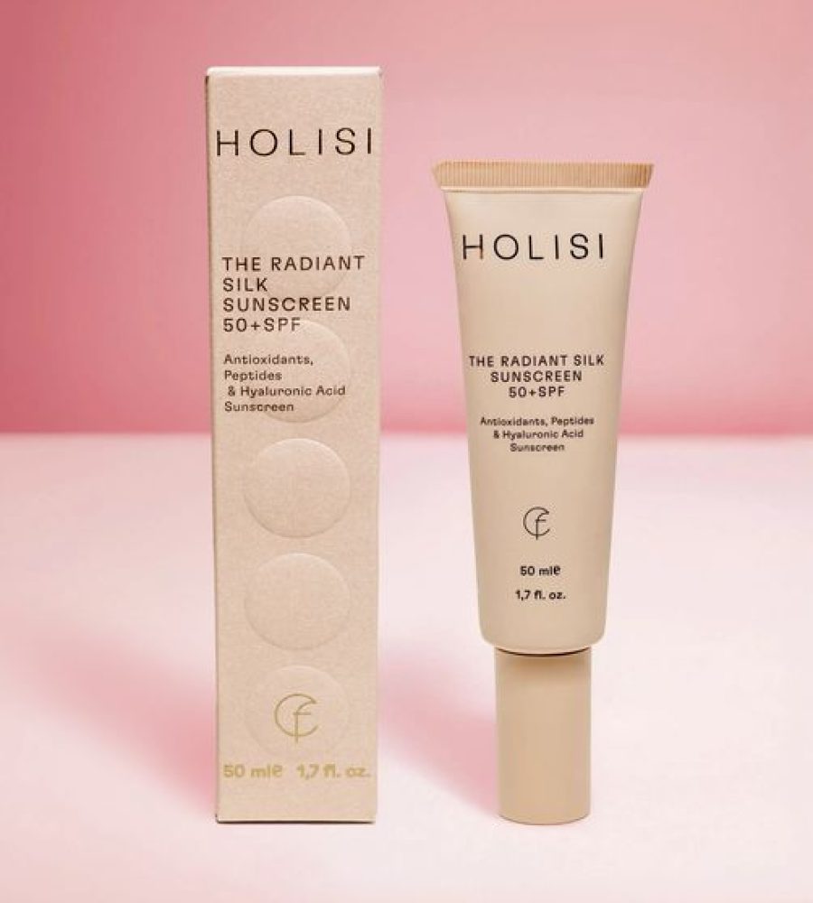 Holisi The Radiant Silk Sunscreen SPF 50 50ml | Protección, Luz y Perfección en un solo paso