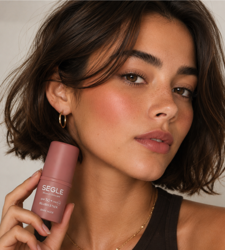 Segle Blush en Crema SPF 50+ Tono Bare Nude | El Toque de Color Natural para Mejillas, Labios y Párpados
