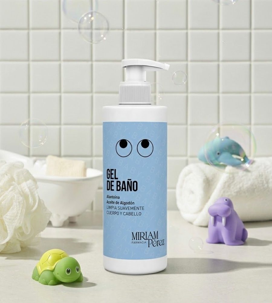 Gel de Baño Infantil de Alantoína y Algodón 400ml | El Cuidado Más Sutil para la Piel de tu Bebé