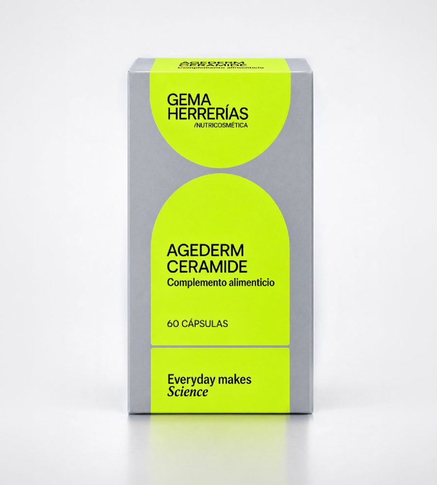 Gema Herrerías AGEDerm Ceramide 60 cáps | Nutricosmética para Hidratar y Restaurar la Barrera Cutánea desde el Interior