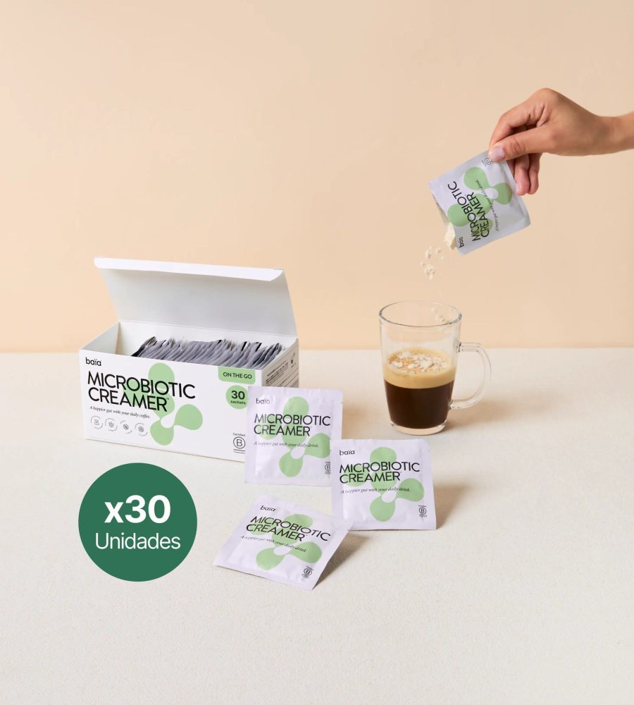 Baïa Food – Microbiotic Creamer On-The-Go: Tu Salud Intestinal, Vayas donde Vayas