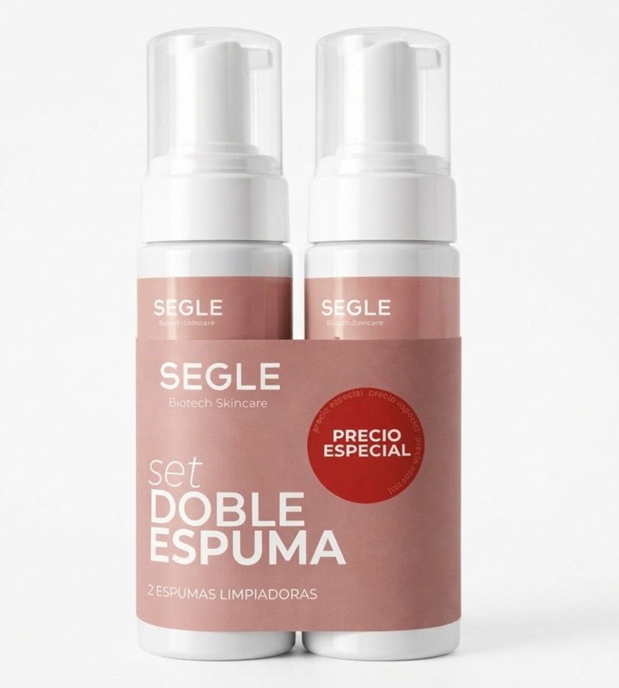Segle – Pack Doble Espuma Limpiadora Facial | Limpieza, Hidratación y Protección